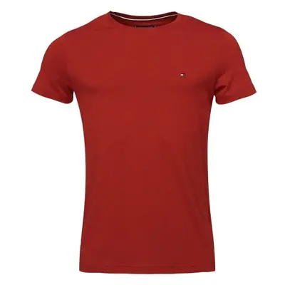 Tommy Hilfiger STRETCH SLIM FIT Pánské triko, červená, velikost