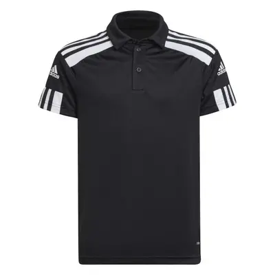 adidas SQUADRA POLO Chlapecké fotbalové triko, černá, velikost