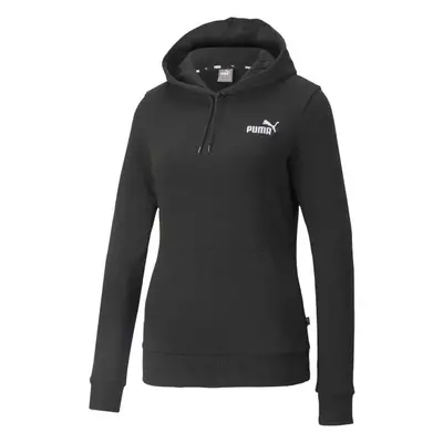 Puma ESSENTIALS + EMBROIDERY HOODIE TR Dámská mikina, černá, velikost