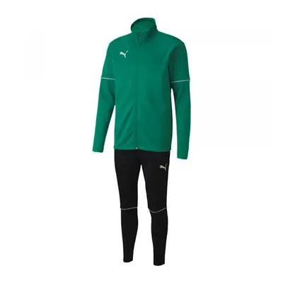 Puma TEAM GOAL TRACKSUIT CORE Chlapecká tepláková souprava, zelená, velikost