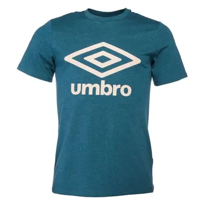 Umbro LARGE COTTON LOGO TEE Pánské triko, tmavě zelená, velikost