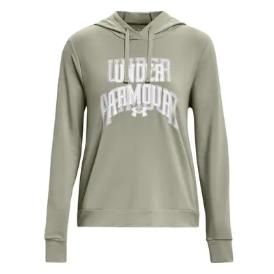 Under Armour RIVAL TERRY GRAPHIC Dámská mikina, světle zelená, velikost