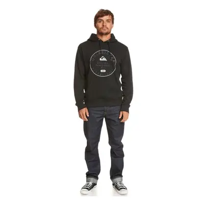 Quiksilver CIRCLE TRIM HOOD Pánská mikina, černá, velikost