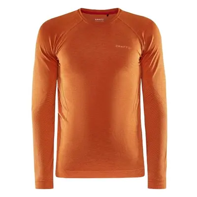 Craft CORE DRY ACTIVE COMFORT LS Pánské funkční triko, oranžová, velikost