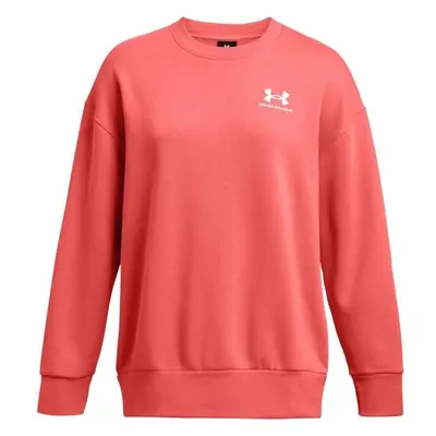 Under Armour ESSENTIAL FLC OS CREW Dámská mikina, lososová, velikost