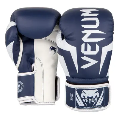 Venum ELITE BOXING GLOVES Boxerské rukavice, tmavě modrá, velikost