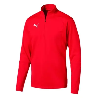 Puma LIGA TRAINING 4 ZIP TOP Pánská mikina, červená, velikost