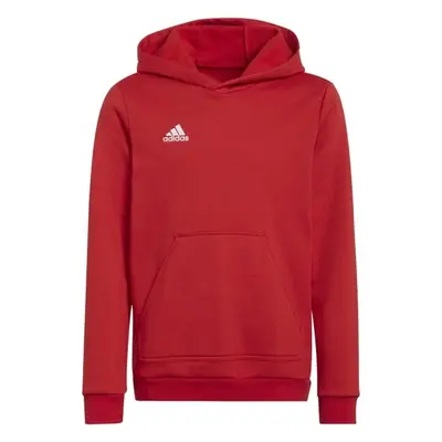 adidas ENTRADA SWEAT HOODIE Juniorská fotbalová mikina, červená, velikost