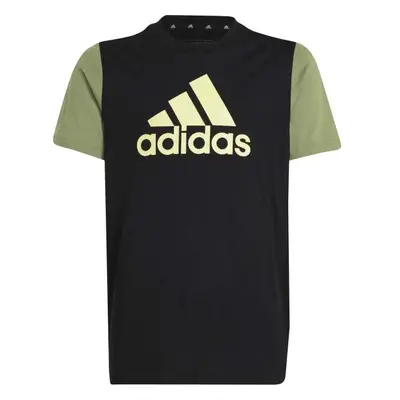 adidas BIG LOGO TEE Chlapecké tričko, černá, velikost