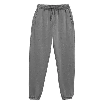 4F MEN´S TROUSERS Pánské kalhoty, tmavě šedá, velikost