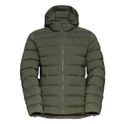 Odlo ASCENT N-THERMIC HOODED INSULATED JACKET Pánská bunda, tmavě šedá, velikost