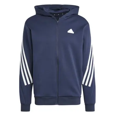 adidas FUTURE ICONS 3-STRIPES FULL ZIP HOODIE Pánská mikina, tmavě modrá, velikost