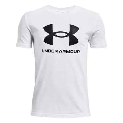 Under Armour SPORTSTYLE LOGO Chlapecké triko, bílá, velikost