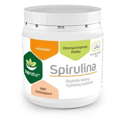 TOPNATUR SPIRULINA TABLET Doplněk stravy, , velikost