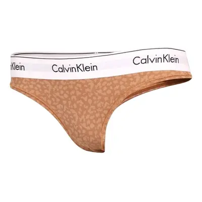 Calvin Klein THONG Dámská tanga, oranžová, velikost