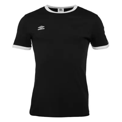 Umbro TAPED RINGER TEE Pánské triko, černá, velikost