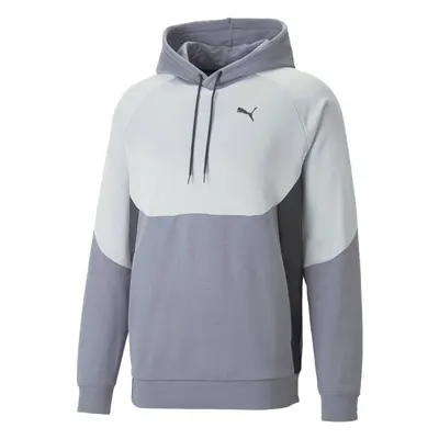 Puma PUMATECH HOODIE Pánská mikina, šedá, velikost