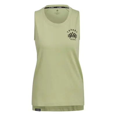 adidas TERREX TANK TOP Dámské outdoorové tílko, světle zelená, velikost