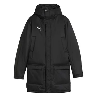 Puma TEAMFINAL WINTER JACKET Pánská fotbalová zimní bunda, černá, velikost