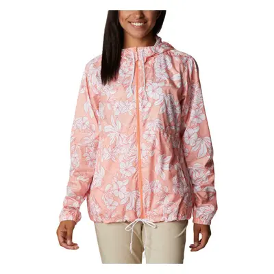 Columbia FLASH FORWARD PRINTED WINDBREAKER Dámská větrovka, lososová, velikost