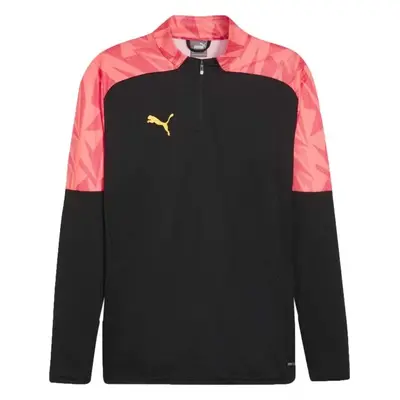 Puma INDIVIDUALFINAL 1/4 ZIP TRAINING TOP Pánská fotbalová mikina, černá, velikost