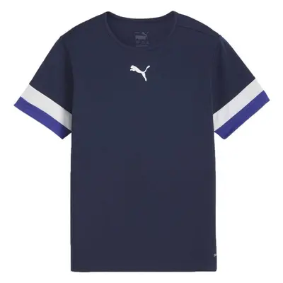 Puma INDIVIDUALRISE JERSEY TEE Chlapecké fotbalové triko, tmavě modrá, velikost