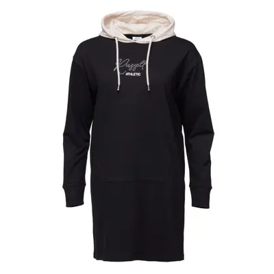 Russell Athletic DRESS HOODIE Dámské šaty, černá, velikost