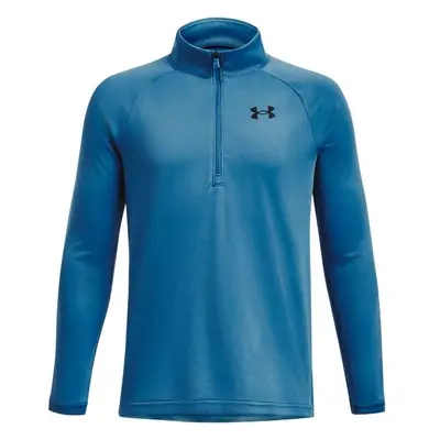 Under Armour TECH 2.0 1/2 ZIP Chlapecké triko s dlouhým rukávem, modrá, velikost