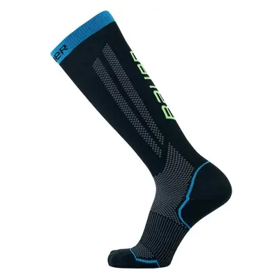 Bauer PERFORMANCE TALL SKATE SOCK Vysoké kompresní ponožky, černá, velikost