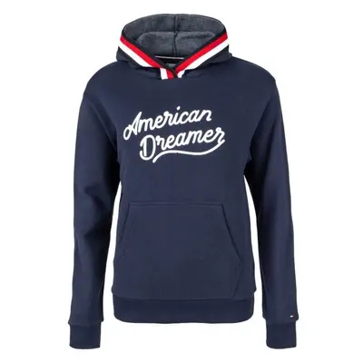 Tommy Hilfiger HOODIE Dámská mikina, tmavě modrá, velikost