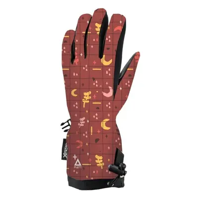 Matt GLOVES Dětské lyžařské rukavice, hnědá, velikost