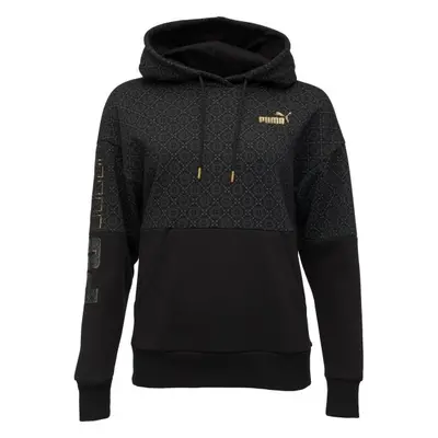 Puma POWER LOGO LOVE HOODIE Dámská mikina, černá, velikost