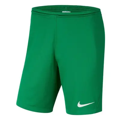 Nike DRI-FIT PARK III Chlapecké fotbalové kraťasy, zelená, velikost