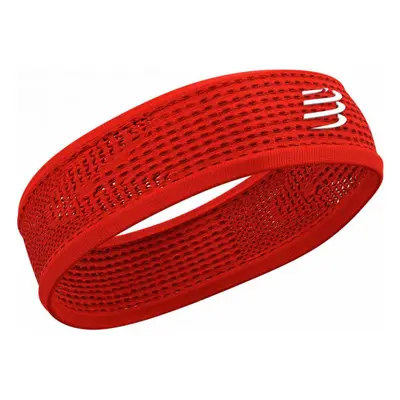 Compressport THIN HEADBAND ON/OFF Sportovní funkční čelenka, červená, velikost