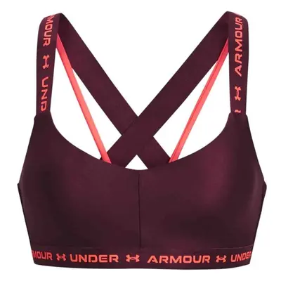 Under Armour CROSSBACK LOW Dámská podprsenka, vínová, velikost