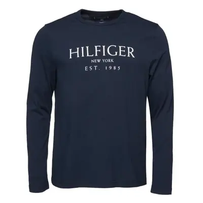 Tommy Hilfiger BIG HILFIGER LS TEE Pánské triko, tmavě modrá, velikost