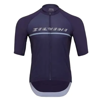 SILVINI MEN JERSEY MAZZANO Pánský cyklistický dres, tmavě modrá, velikost