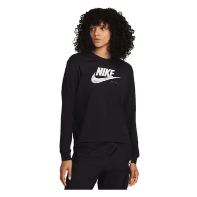 Nike SPORTSWEAR Dámské tričko dlouhým rukávem, černá, velikost