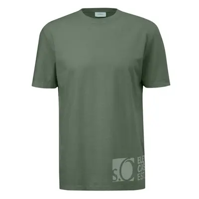 s.Oliver RL T-SHIRT Pánské tričko, khaki, velikost