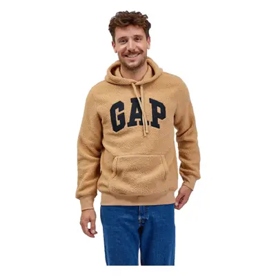 GAP SHERPA Pánská mikina, hnědá, velikost