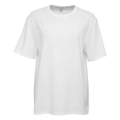 Calvin Klein S/S CREW NECK Dámské triko na spaní, bílá, velikost