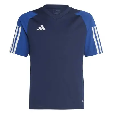 adidas TIRO JERSEY Juniorský fotbalový dres, tmavě modrá, velikost