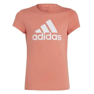 adidas BIG LOGO TEE Dívčí tričko, oranžová, velikost