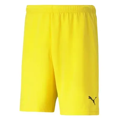 Puma TEAMRISE SHORTS Pánské kraťasy, žlutá, velikost