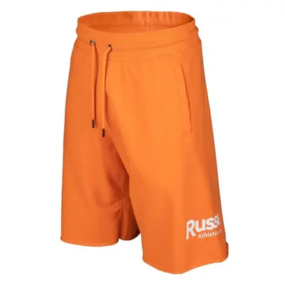 Russell Athletic CIRCLE RAW SHORT Pánské šortky, oranžová, velikost