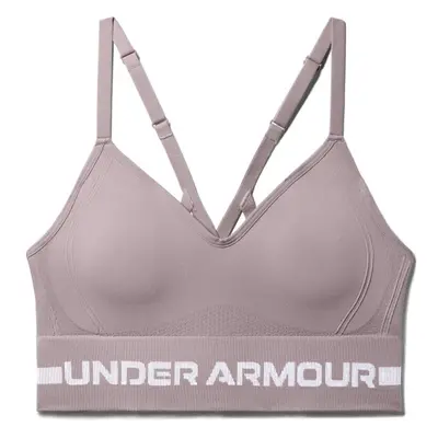 Under Armour SEAMLESS LOW LONG Sportovní podprsenka, růžová, velikost