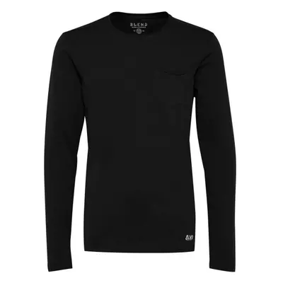 BLEND T-SHIRT L/S Pánské triko s dlouhým rukávem, černá, velikost