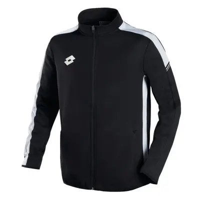 Lotto ELITE PLUS FULL-ZIP TOP Pánská fotbalová mikina, černá, velikost