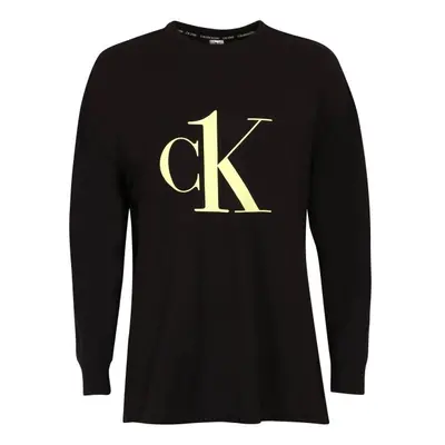 Calvin Klein CK1 COTTON LW NEW-L/S SWEATSHIRT Dámská mikina, černá, velikost