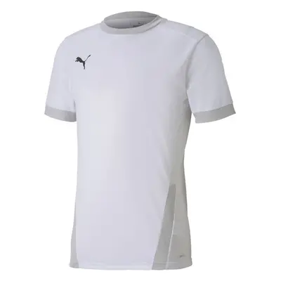 Puma TEAM GOAL TEE Pánské sportovní triko, bílá, velikost